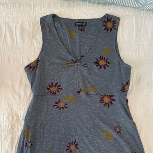 Toad&Co Gray Floral Tank Top